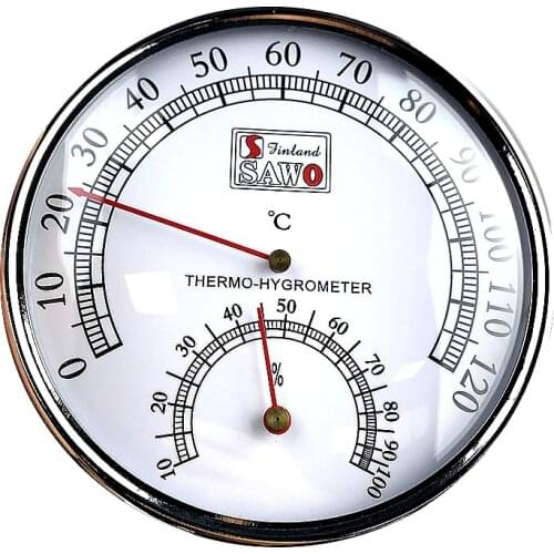 Sauna Thermometer Metal Case Steam Sauna Room Thermometer Hygrometer Bath And Sauna Indoor Outdoor Used