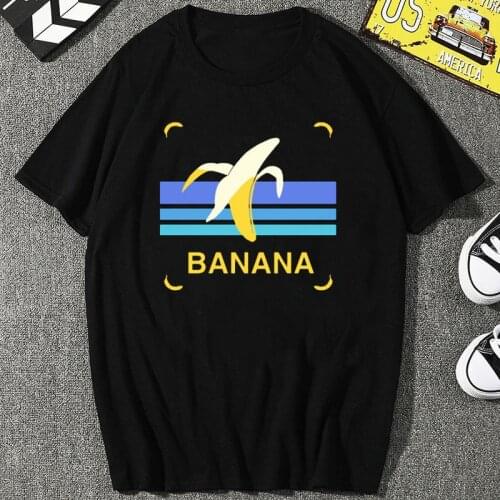 Funny Banana Short Sleeve Women Printed T Shirt Summer Cartoon Female Tops Fashion Casual Hipster Female Clothes Unisex Tee