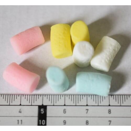 1pcs/lot resin marshmallow 15mm simulation of food Cabochons Scrapbook for DIY phone case decoration B102-7