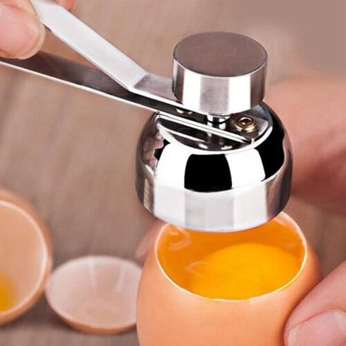 1 Pcs Metal Egg Scissors Stainless Steel Topper Shell Cutter Opener Boiled Egg Open Creative Kitchen Tool Egg Stiring Hand