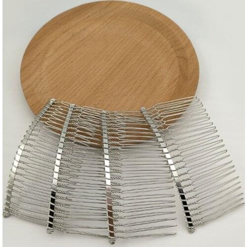 12pcs/lot Inserted Comb hair accessories for wedding accessories DIY hair clips hair comb black iron silver gift 24 Teeth