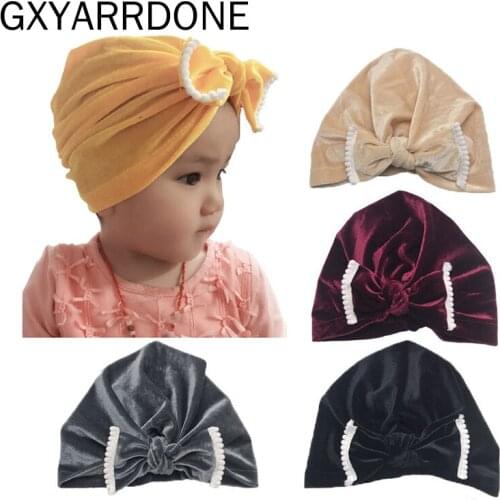 2020 Velvet Baby Headband Head Wrap Baby Haarband Blumen Baby Girl Headbands Newborn Baby Hair Accessories Turban Headband