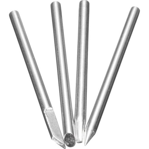 Newest 4pcs Replaceable Electronic Soldering Iron Tips 3mm Shank For 30W Solder Irons Best Price Highest Quality