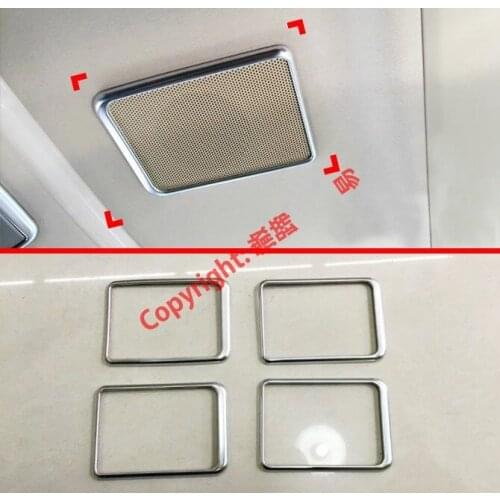 ABS Pearl Chrome Interior Roof Speaker Around Cover Trim For Toyota Alphard Vellfire AH30 2016 2017 2018 2019 2020