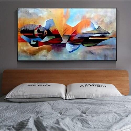 Abstract Buddha Oil Painting Scandinavian Religious Posters and Prints on Canvas Living Room Bedroom Wall Art Picture Cuadros