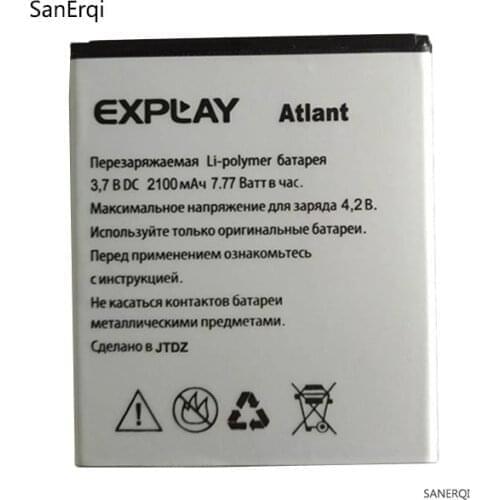 10pcs Battery For EXPLAY Atlant Battery Accumulator 2100mAh High Quality Battery