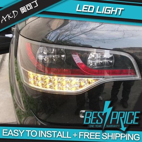 Car Styling LED Tail Lamp for Q7 Tail Lights 2006-2009 for Q7 Rear Light DRL+Turn Signal+Brake+Reverse LED light