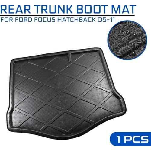 Car Floor Mat Carpet Rear Trunk Anti-mud Cover For Ford Focus Hatchback 2005 2006 2007 2008-2011