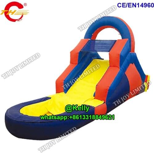 Free air shipping 5x2m inflatable water slide for sale, commercial wet inflatable slide pvc tarpaulin inflatable slide with pool