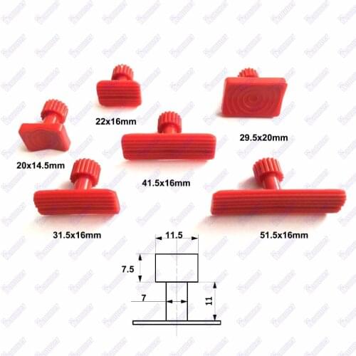 Paintless Dent Repair Tool Glue Tabs Dent Removal Tools Hail Damage Repair Hand Tool Set Corner Edge Dent