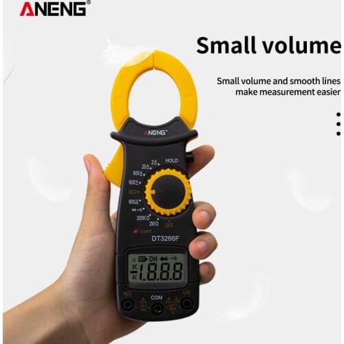 DT3266F Digital Multimeter Ampere Electrical Clamp Meter Voltmeter Ammeter AC/DC Voltage NCV Resistance Diode Tester with Buzzer