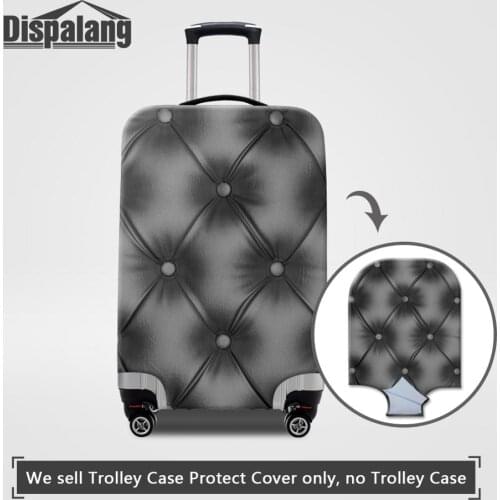 Dispalang Men Black Luggage Protector Covers Sofa Pattern Case On Suitcase Women Dustproof Waterproof Travel Bag Cover For 18-32