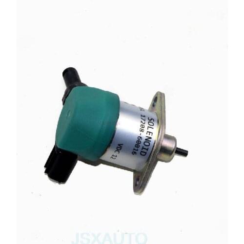 Excavator 12v Flameout solenoid valve for Kubota 17208 Engine flameout switch Excavator Accessories for DAEWOO OOSAN DX70