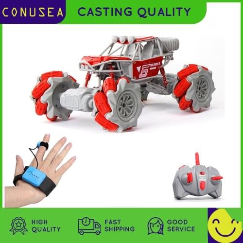 Rc Racing Car 4WD Radio Control Stunt Car Guesture Drift Deformation Buggy Car Remote Control Roll Car 360 Degree Flip toys boy