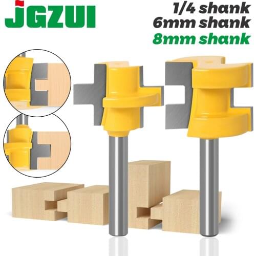 2pc Mini Tongue & Groove Router Bit Set - 1/4" 6mm 8mm Shank Line knife Woodworking cutter Tenon Cutter for Woodworking Tools