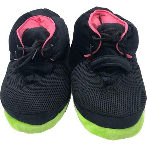 Winter Warm Cotton Shoes EU One Size Unisex (36-43) Couple Sneakers Indoor Home Floor Bedroom Non-Slip Soft Slippers Men/Women