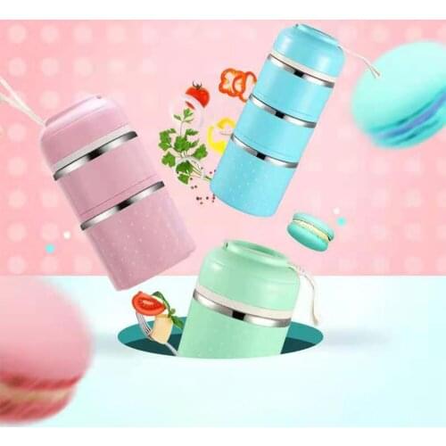 Lunch Box Bento Food Container Thermos For Kids Packed Bag Conservation Thermal Cooler Childrens Warmer Meal Prep Multicolor