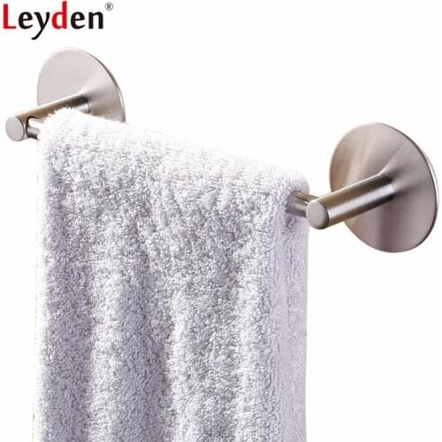 Leyden 304 Stainless Steel Brushed 40cm 55cm Single Towel Bars Wall Mounted Single Towel Holder For Bathroom Accessories