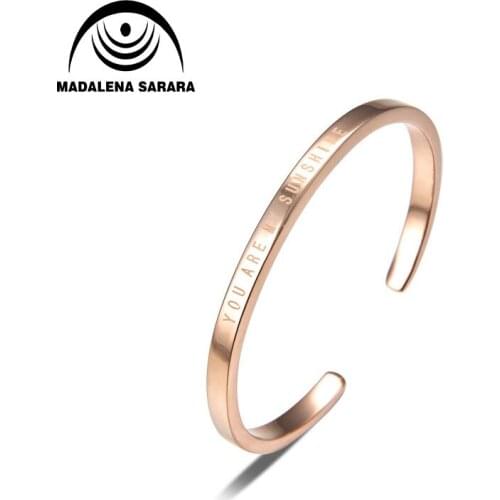 MADALENA SARARA S925 sterling silver bracelet womens fashion atmosphere diameter 58mm size can be adjusted freely