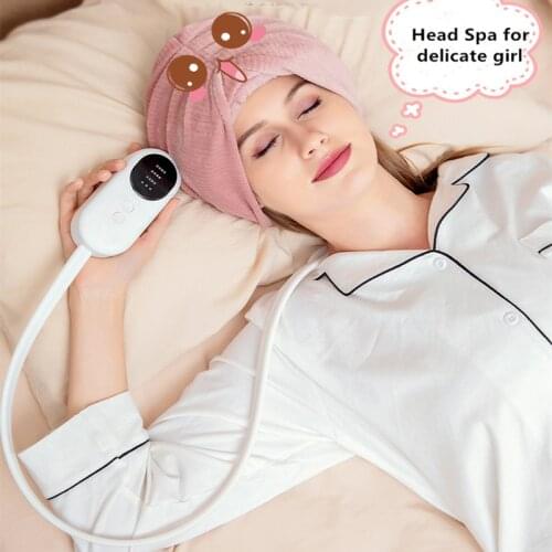 Air Pressure Headache Massager Air Bag Head Electric Heating Massager Sleep Aiding Headache Insomnia Therapy Scalp Relax