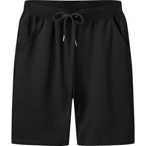 Mens cotton shorts in summer wear loose casual sports pants at home large size knitted pants