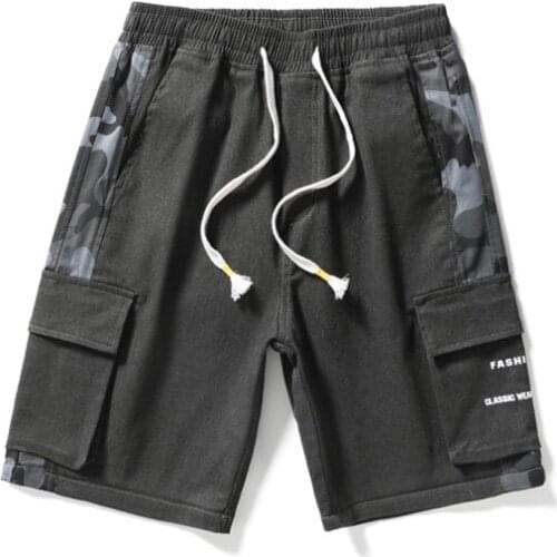 Mens 2021 Spring Summer Casual Fashion Breathable Shorts Beach Male Brand Clothing Plus Size Sports M-8XL Blue Black,K2113