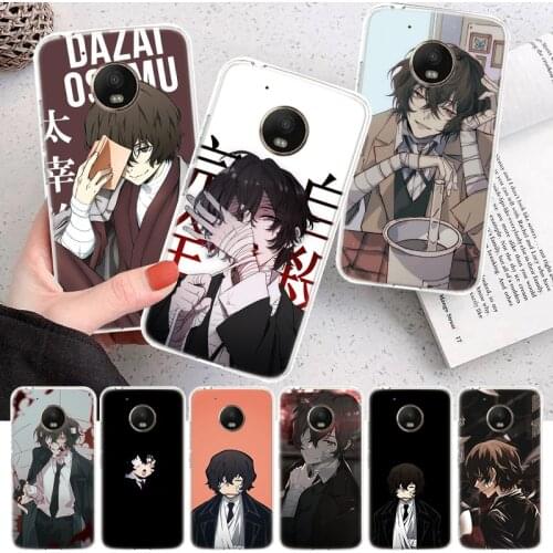 Anime Bungou Stray Dogs Dazai Osamu Soft Cover Phone Case For Motorola Moto G7 G9 G8 G6 G5 E6 E5 One Action Macro Power Plus Pla