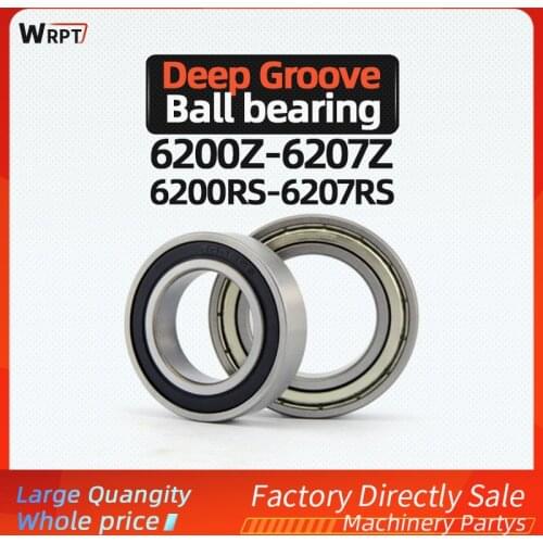 10/20/50/100PCS motor bearing 6200 6201 6202 6203 6204 6205 6206 6207 Z ZZ RS 2RS