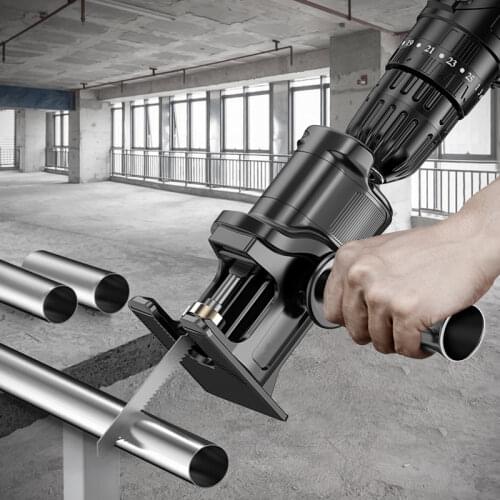 Conversion Head Of Screwdriver Electric Drill To Electric Saw Reciprocating Saw Household Multifunctional Hacksaw Wood Tools