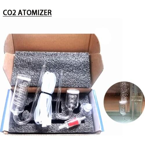 Fish tank CO2 atomizer, spiral diffuser kit, 3 to 5 rotating CO2 diffusers, for aquatic plant growth aquarium accessories set
