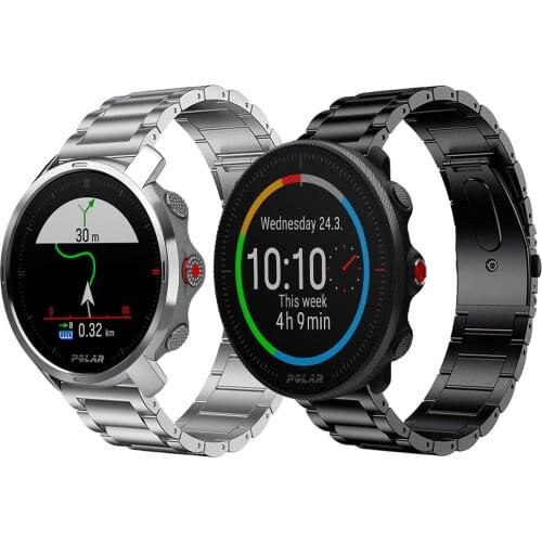 Titanium Strap For POLAR Vantage M2 Wristband for POLAR Grit X Watch Band Watchbands Metal Stainless steel clasp Bracelet