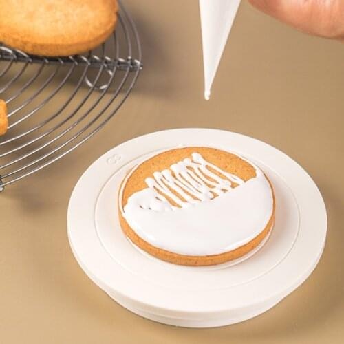 Spinning Cake Decorating Stand Non-Slip Cookie Decorating Turn Table Baking Tool Easy to Control Easy to Use Baking Tool