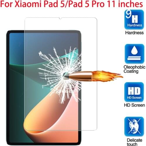 Tempered Glass For Xiaomi Pad 5 Pro 2021 11.0 Inch Tablet Protective Film For Xiaomi Mipad 5 Pro Mi Pad 5 Screen Protector