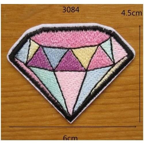 1pc patch,diy,diamond,Patches For Clothing Iron On Embroidered Appliques DIY Apparel Accessories Patches For Clothing Fabric