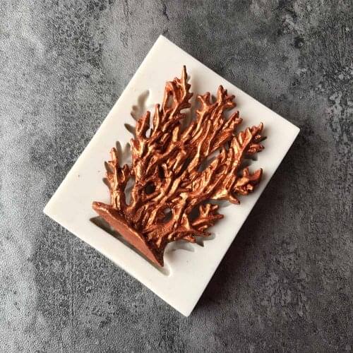 1PC Beauty Coral Shaped Sugar Craft Silicone Mold Fondant Cake Decorating Tools Chocolate Gumpaste Mold L099