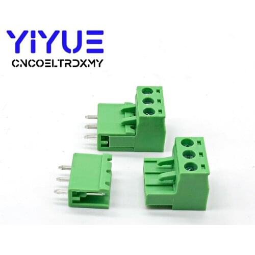 10 sets 5.08 3pin Terminal plug type 300V 10A 5.08mm pitch connector pcb screw terminal block
