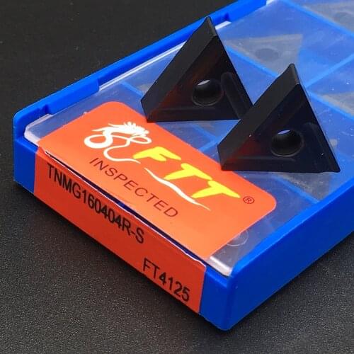 10pcs TNMG160404R-S FT4125 For Turning Tools Carbide Turning Inserts Steel Parts CarbideTurning Tools Machine Tool Accessories