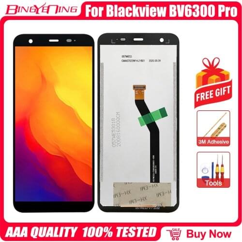 100% New Display Touch Screen +1440x720 LCD Display Assembly Blackview BV6300/BV6300 Pro Mobile Phone LCD Display Replacement