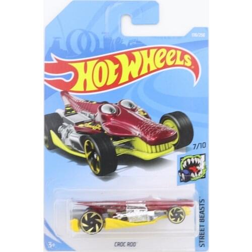 2019-170 Hot Wheels CROC ROD Mini Alloy Coupe 1/64 Metal Diecast Model Car Kids Toys Gift