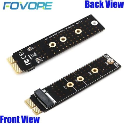 PCIE to M2 Adapter NVMe SSD M2 PCIE X1 Raiser PCI-E PCI Express M Key Connector Supports 2230 2242 2260 2280 M.2 SSD Full Speed