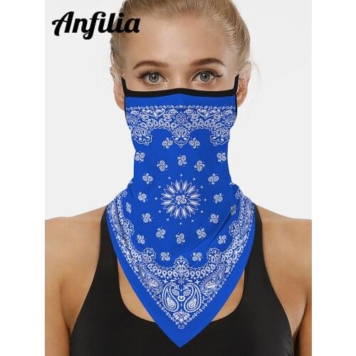 Anfilia Cycling Headscarf Neck Scarf Motorcycle Face Masks Windproof UV Headband Bandana Scarfs