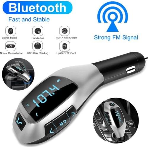 X5 LCD Display Car Bluetooth Kit Handsfree Call FM Radio MP3 Player USB Charger Car Accessories Interior