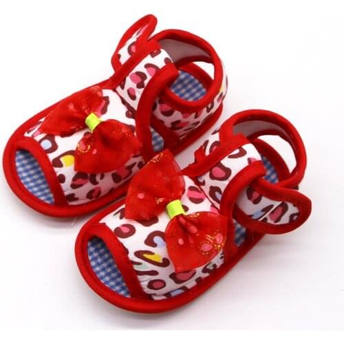 Newborn Baby Girls Leopard Print Prewalker Soft Sole Sandal Single Shoes Baby Girl Shoes For New Born Children Shoes Fille 0-18m