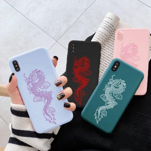Funda For Samsung Galaxy A50 A70 A51 A71 A31 A41 A21S A12 A32 S8 S9 S10 S20 FE S21 Plus Ultra A52 A72 Vintage Dragon Candy Cover