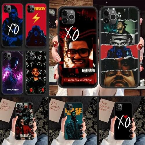 Rapper The Weeknd Phone Case Cover Hull For iphone 5 5s se 2 6 6s 7 8 12 mini plus X XS XR 11 PRO MAX black 3D coque silicone