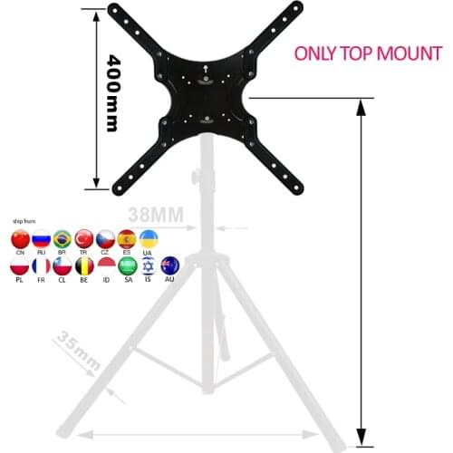 DLS-10AL 14"-55" height adjustable 50kg tilt LCD PLASMA tv floor tripod stand VESA 400X400 blue black silver yellow panel holder