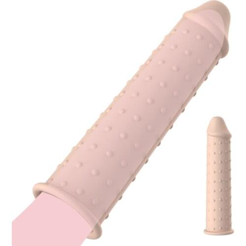 EXVOID Delay Ejaculation Penig Ring Dildo Enlargement Silicone Condom Soft Penis Sleeve Sex Toys For Men Erection Reusable