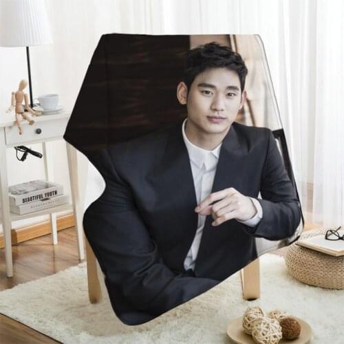 Musife Custom Kim Soo Hyun Flannel Blanket Design Your own Blanket Flannel Blankets for Sofa DIY Dropshipping