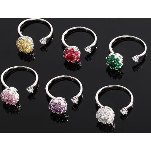 Korean Sweet Statement Wedding Rings for Girls 2021 New Trend Shining Crystal Ring Women Romantic Brithday Gifts Luxury Jewelry