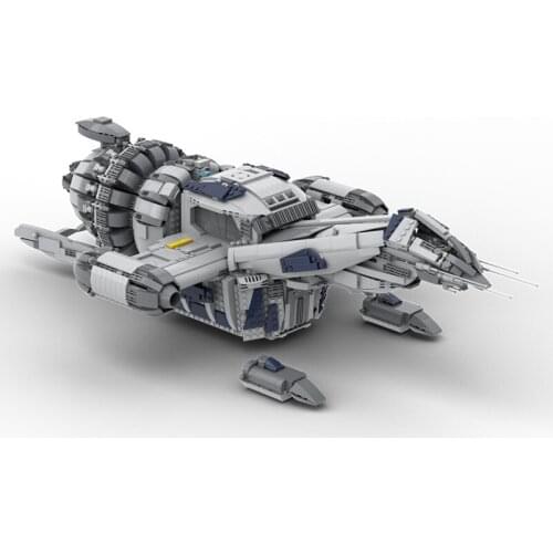 MOC Interstellar Cool Gift Battle-ship Spaceship Space Building Blocks Series Spaceship Creative Aircraft Bricks Childrens Toys